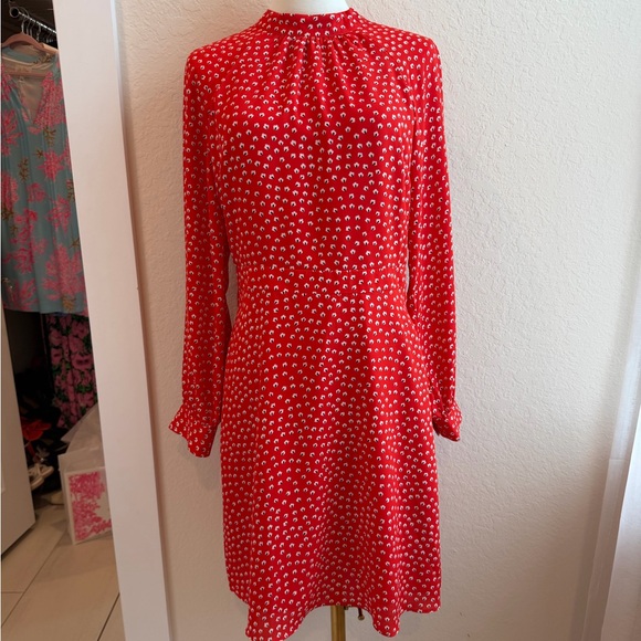 Banana Republic Dresses & Skirts - Banana Republic Red Long Sleeve Dress